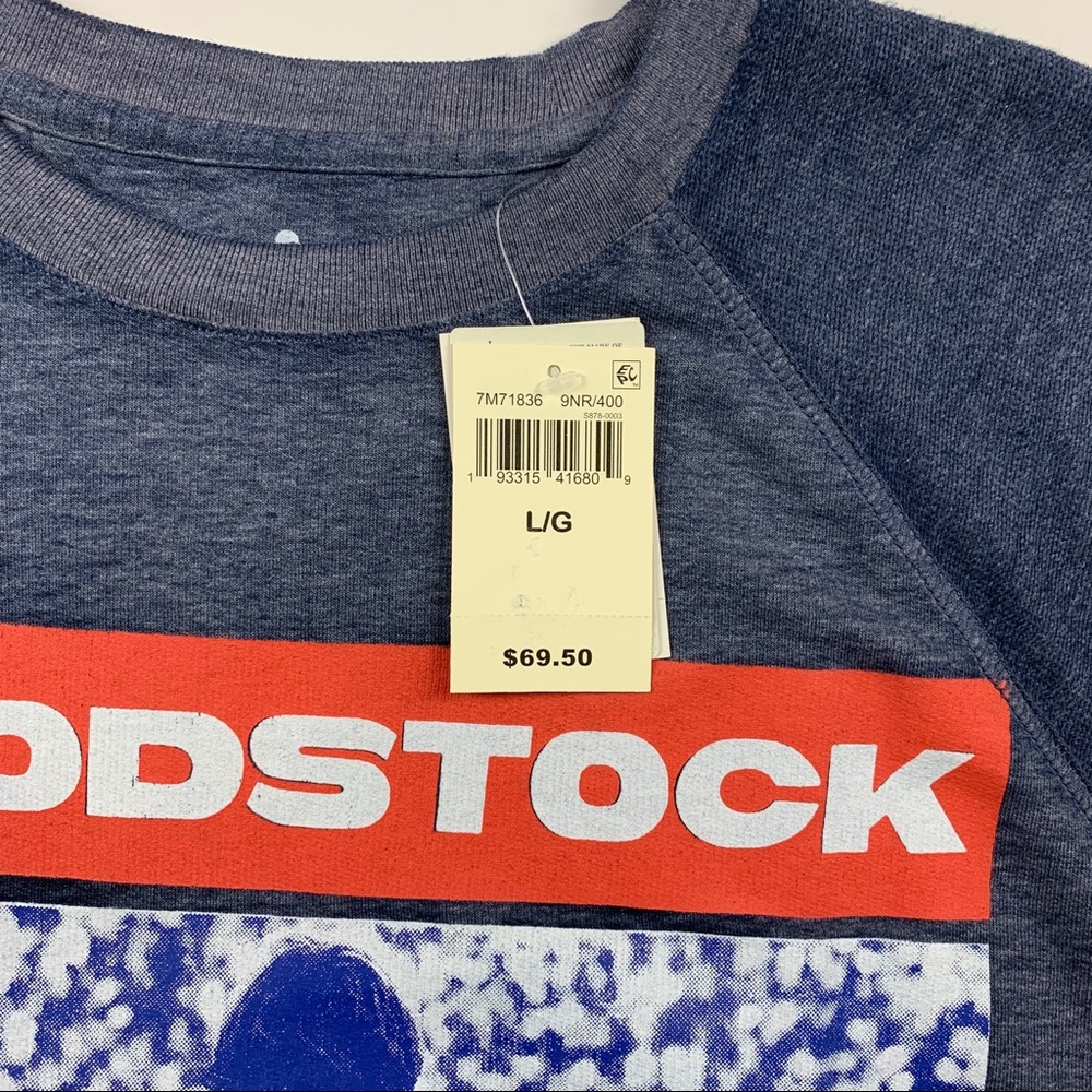 Lucky Brand Woodstock pullover Burnout sweatshirt - Picture 2 of 5
